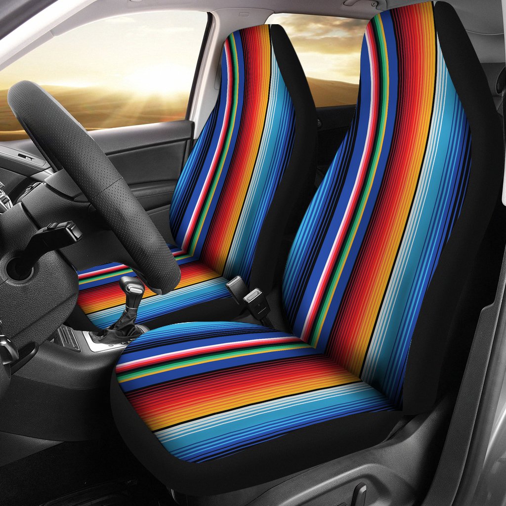 Mexican Blanket Stripe Print Pattern Universal Fit Car Seat Covers   Mexican Blanket Stripe Print Pattern Universal Fit Car Seat Covers 2000x 