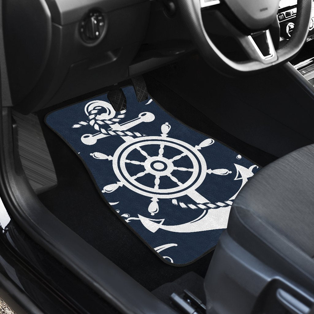 Nautical Anchor Lost My Heart Car Floor Mats Jorjune