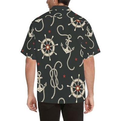Nautical Anchor Pattern Hawaiian Shirt - JorJune