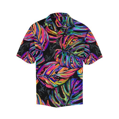Neon Color Tropical Palm Men's Hawaiian Shirt - JorJune