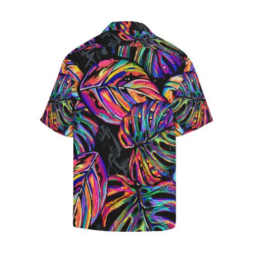 Neon Color Tropical Palm Men's Hawaiian Shirt - JorJune