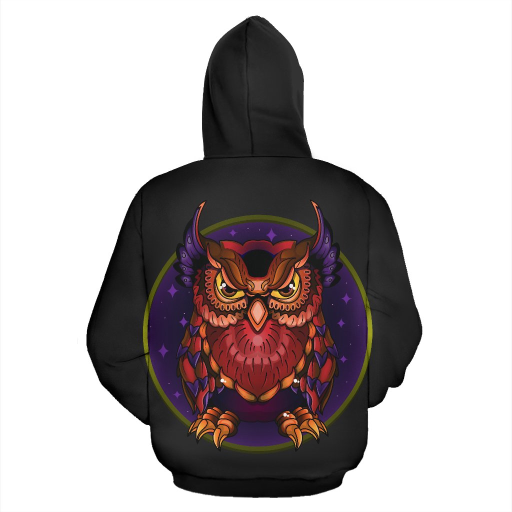 owl zip up hoodie