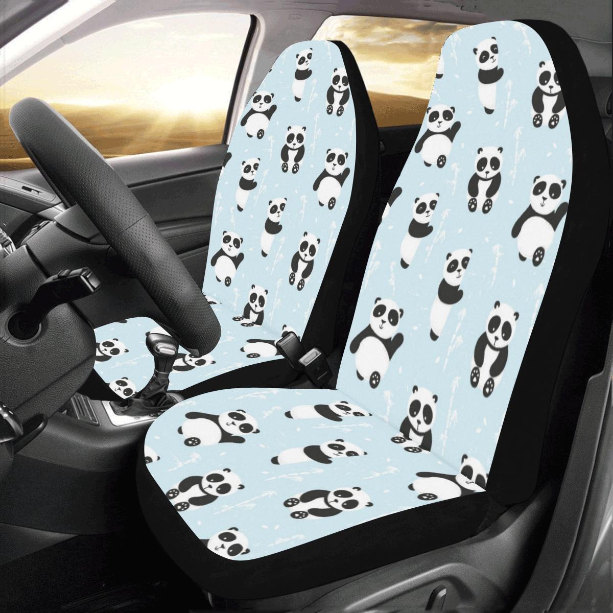 Panda Pattern Print Design A01 Universal Fit Car Seat Covers - JorJune