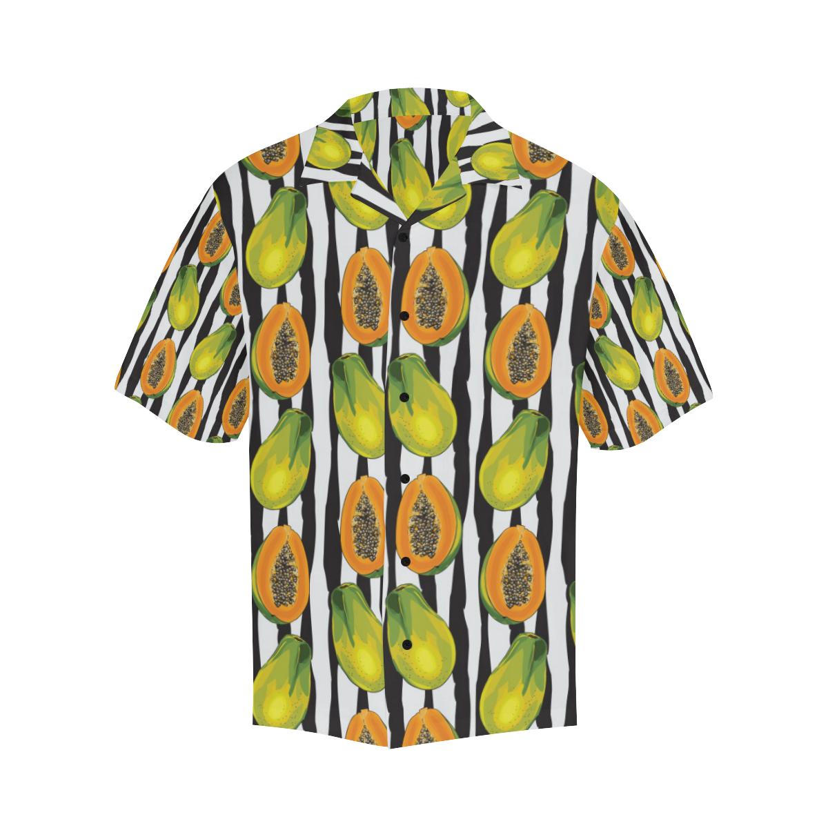 Papaya Pattern Print Design PP01 Men's Hawaiian Shirt - JorJune