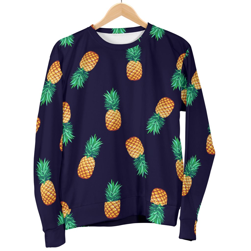 Pineapple Pattern Women Crewneck Sweatshirt - JorJune