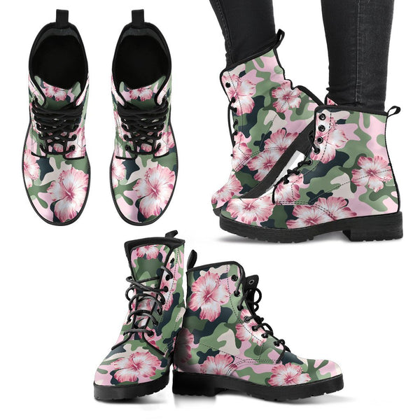 pink camouflage boots