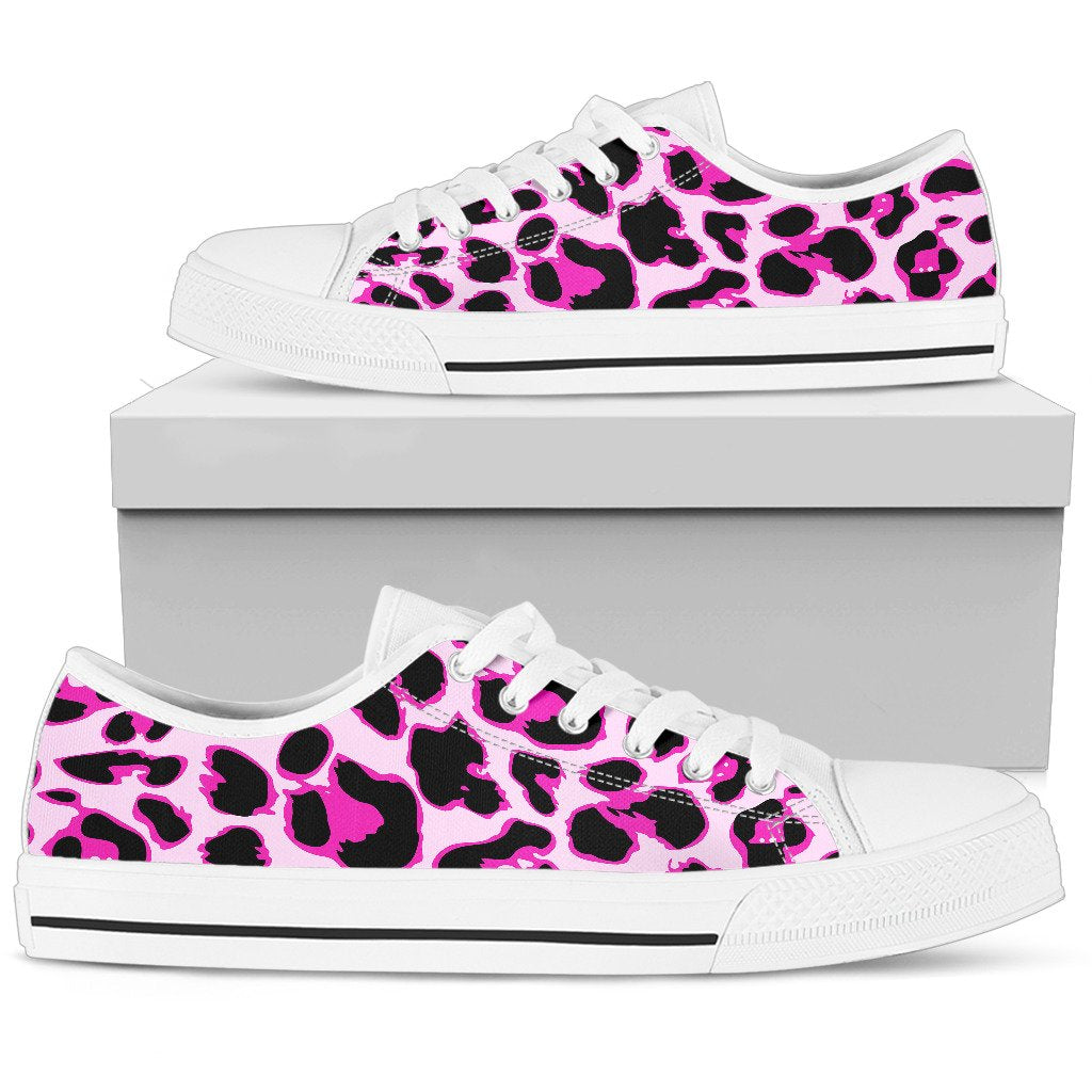 pink leopard print sneakers