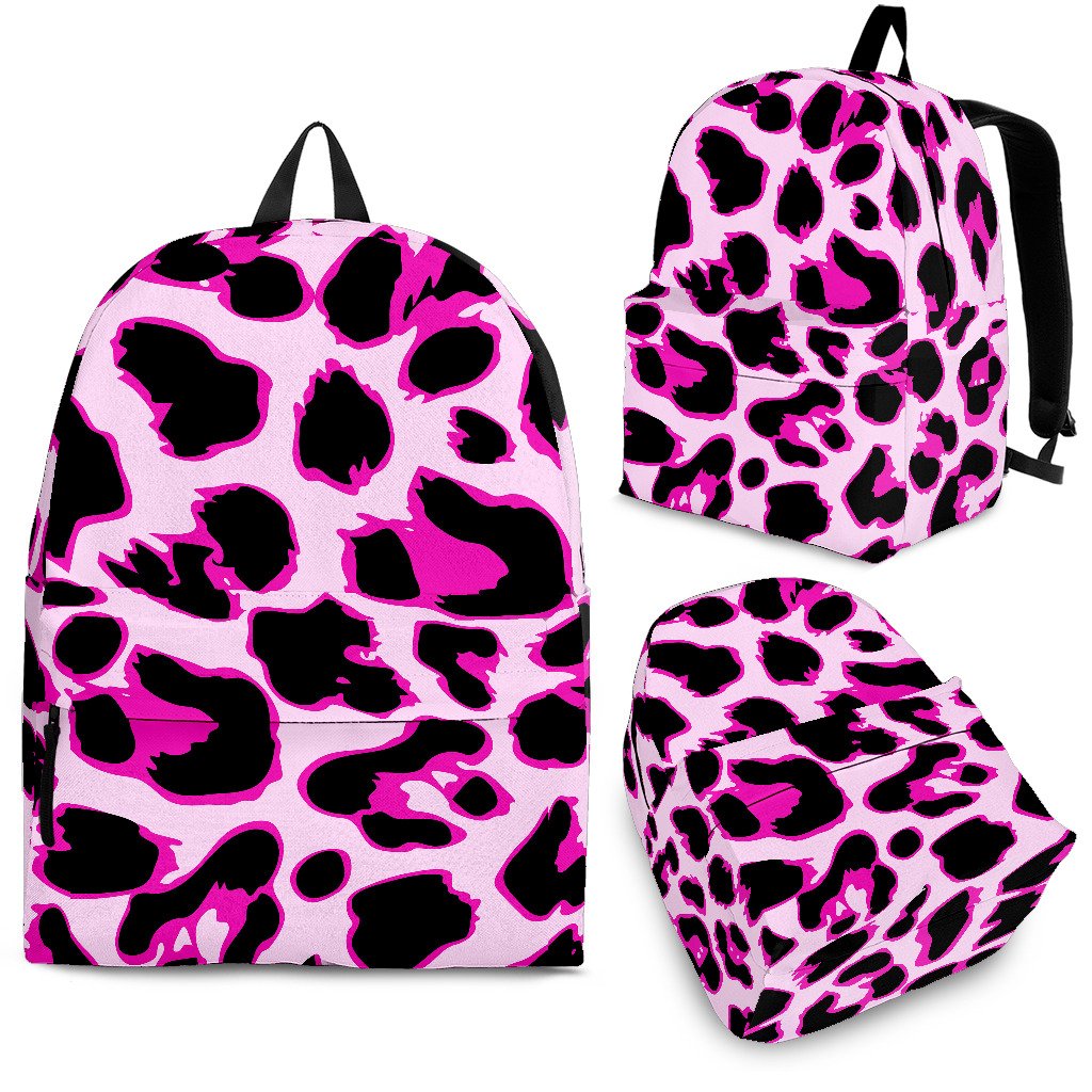 pink leopard backpack