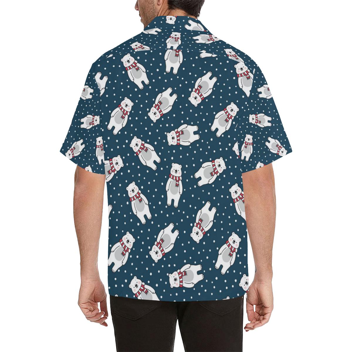 Polar Bear Pattern Print Design PB05 Hawaiian Shirt - JorJune