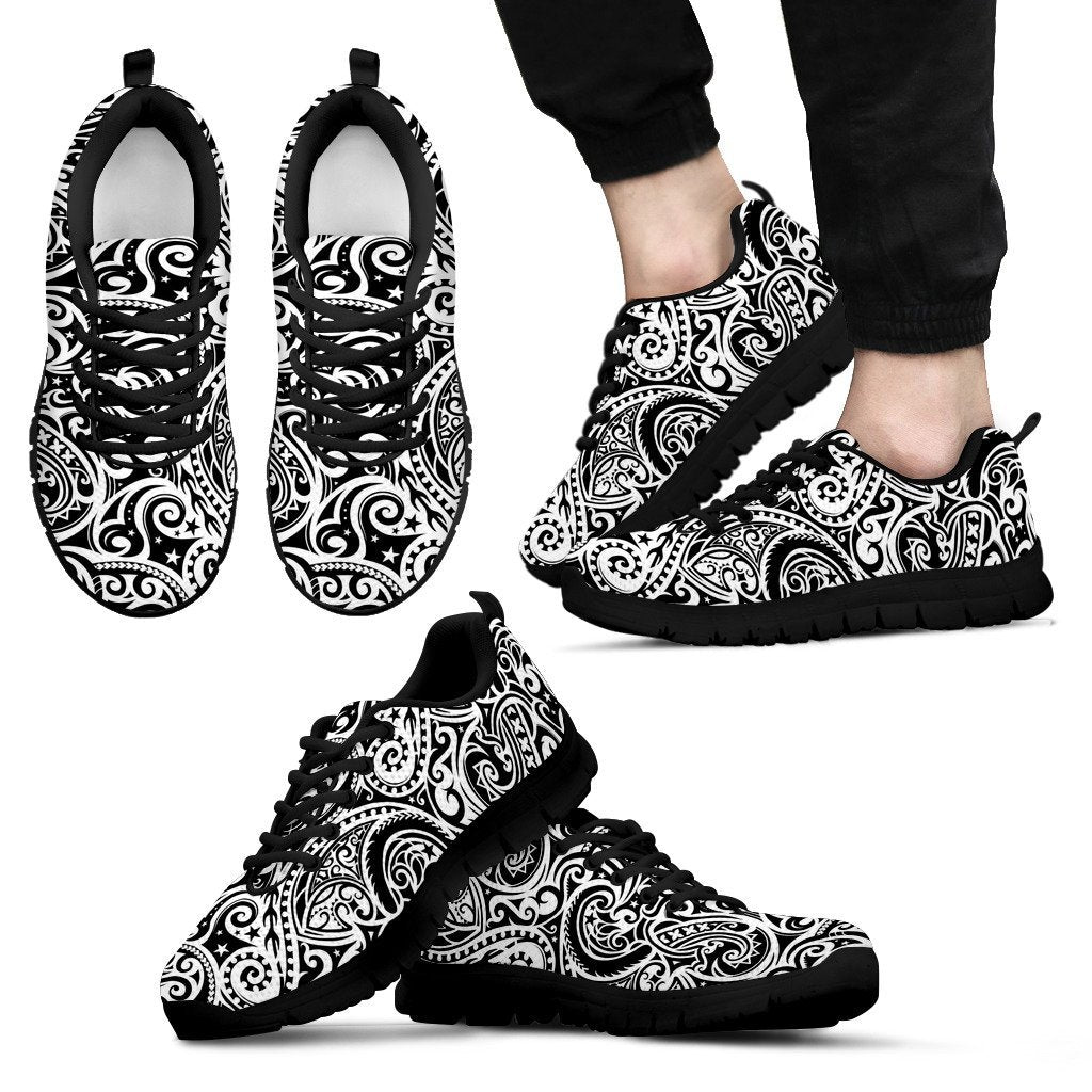 Polynesian Traditional Tribal Men Sneakers - JorJune