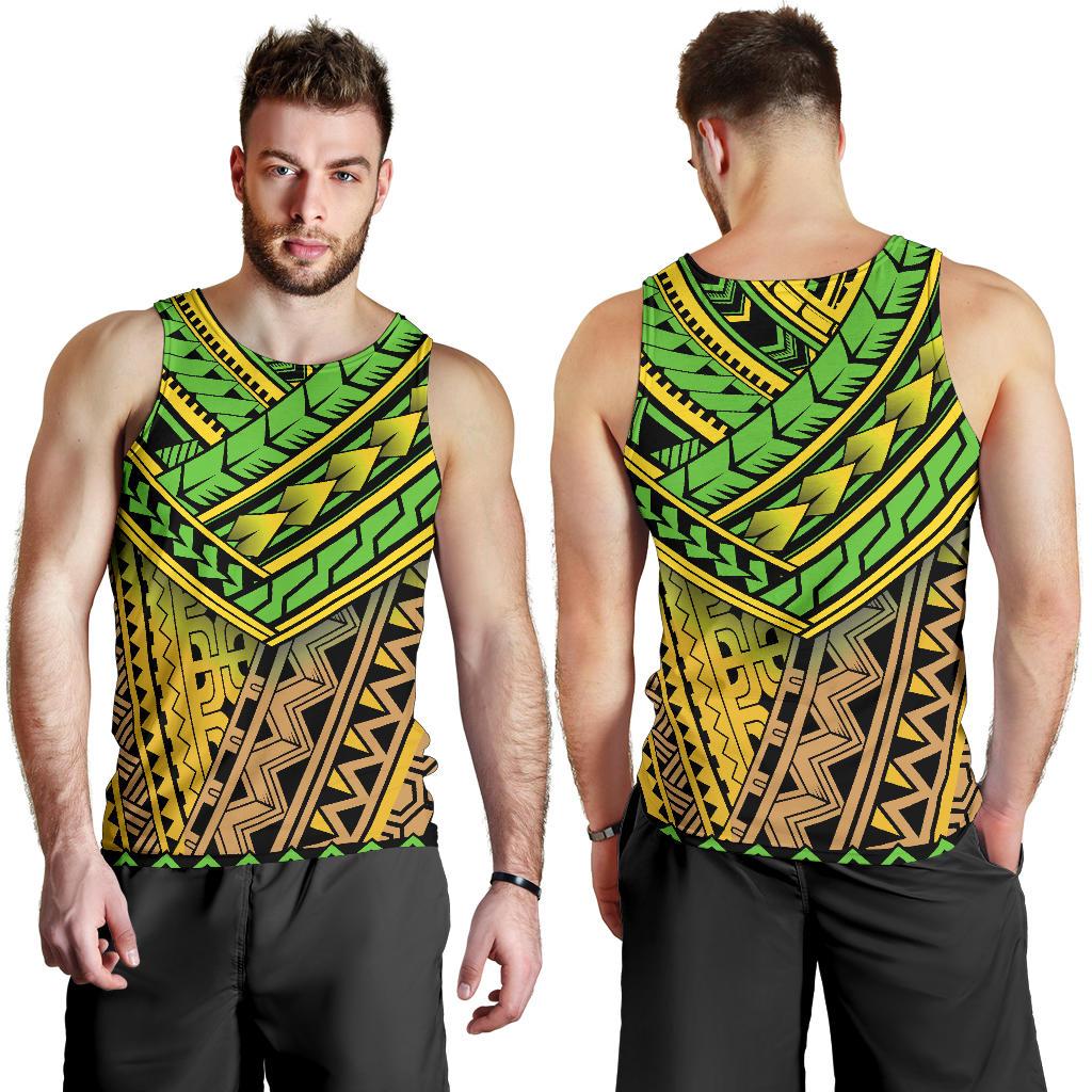 Polynesian Tribal Color Men Tank Top - JorJune