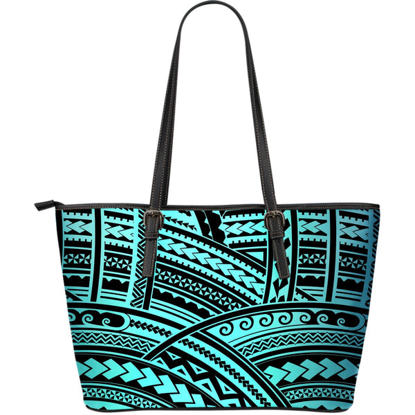 Polynesian Tribal Leather Tote Bag - JorJune