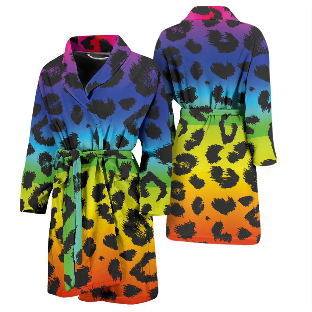 rainbow leopard dress