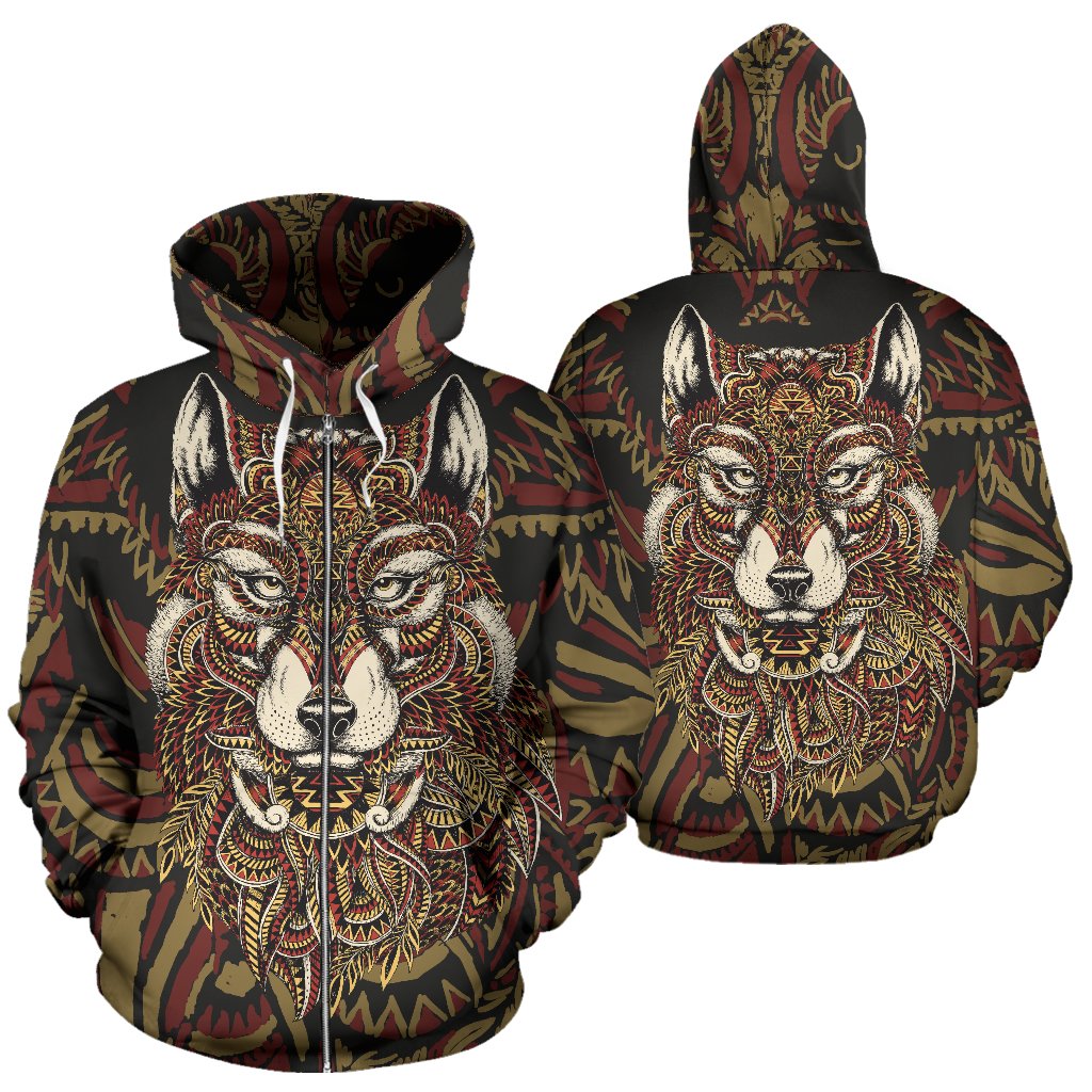 red wolf hoodie