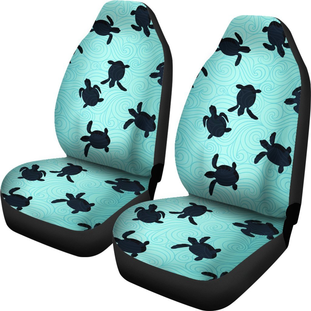 Sea Turtle Pattern Print Universal Fit Car Seat Covers Jorjune