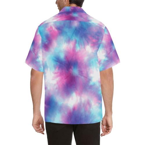 Tie Dye Blue Pink Hawaiian Shirt – JorJune