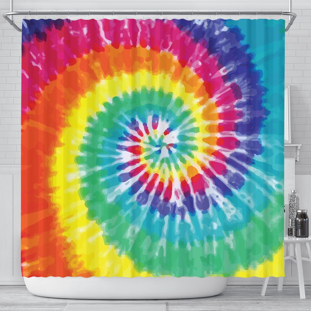 Tie Dye Shower Curtain Jorjune