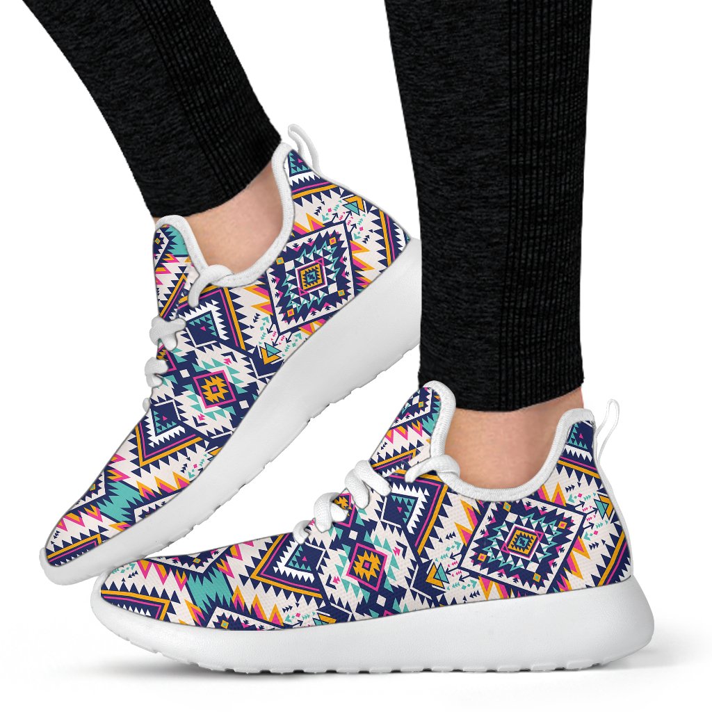 mesh knit sneakers