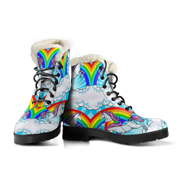 rainbow unicorn boots