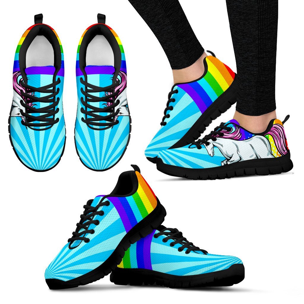  Unicorn  Rainbow  Women Sneakers Shoes  JorJune