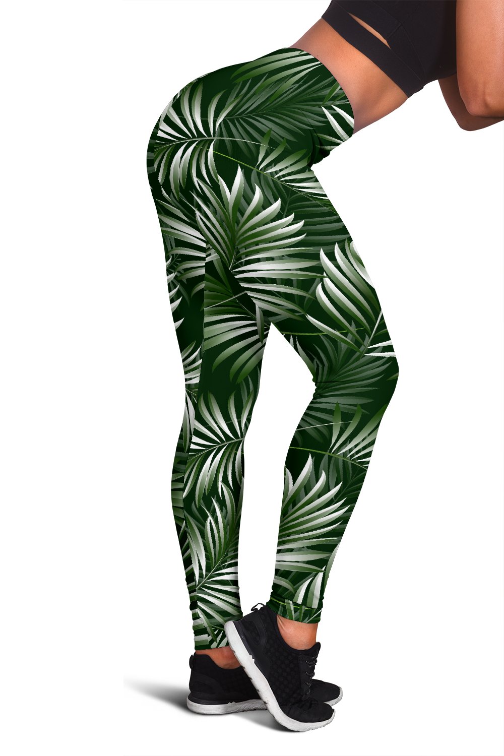 Pineapple Hawaiian Flower Tropical Women Leggings - JorJune