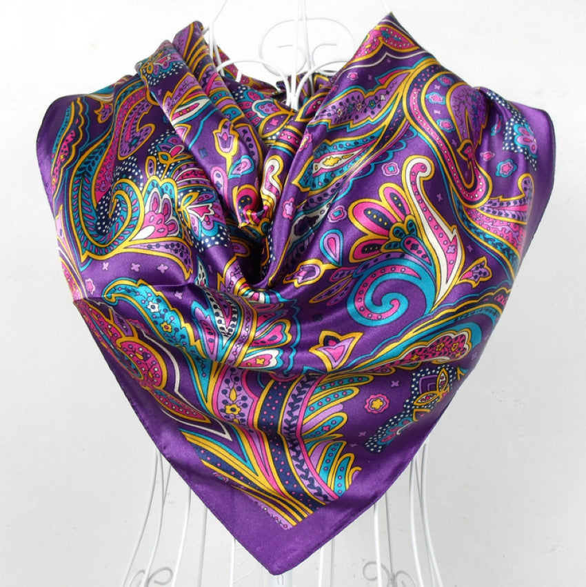 polyester silk scarf