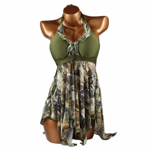 plus size camo bathing suit