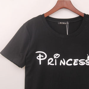 princess print t shirt