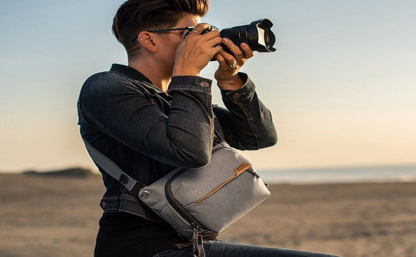 women wearing sling bag