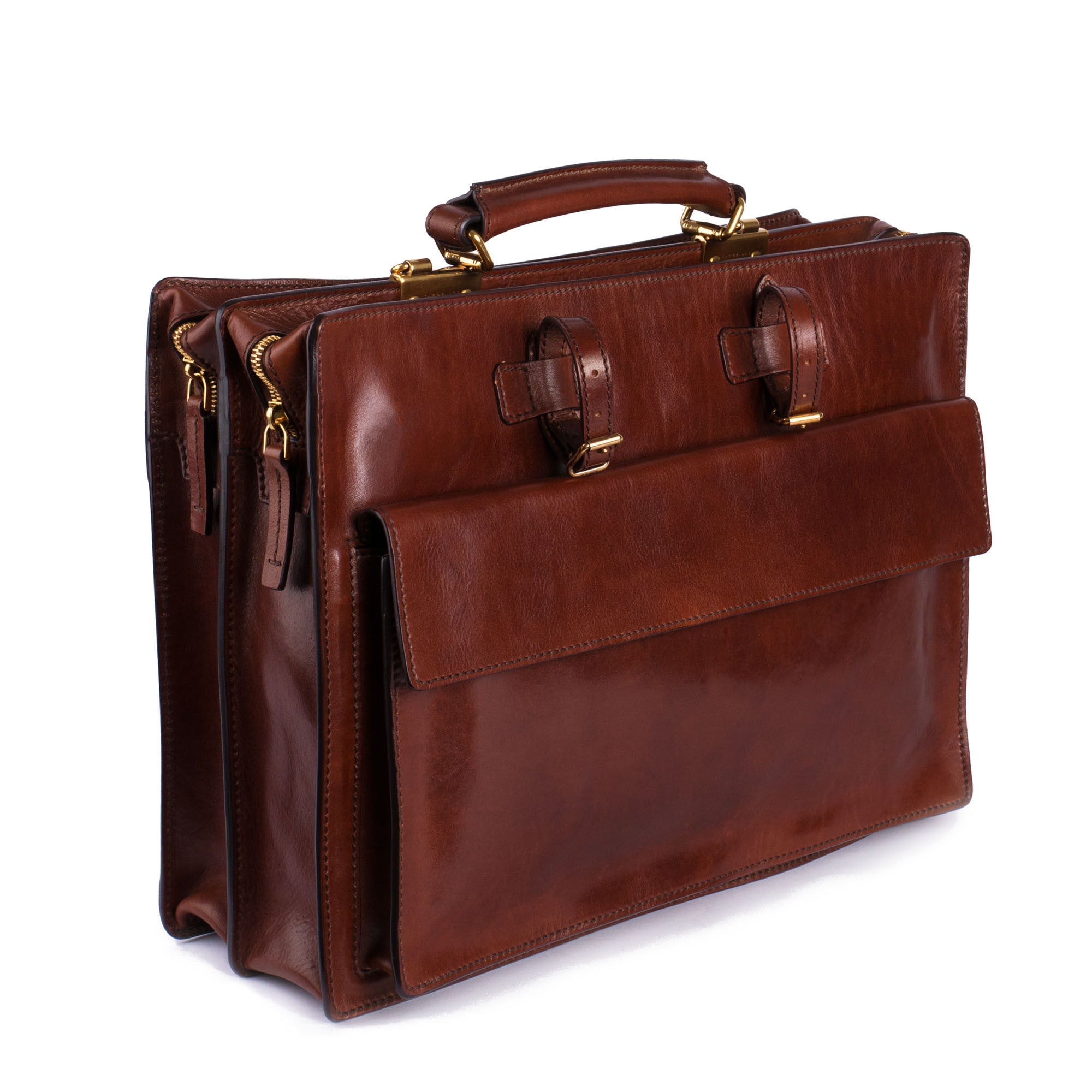 The Bridge Bags Leather Classic Briefcase at Douglas Attire