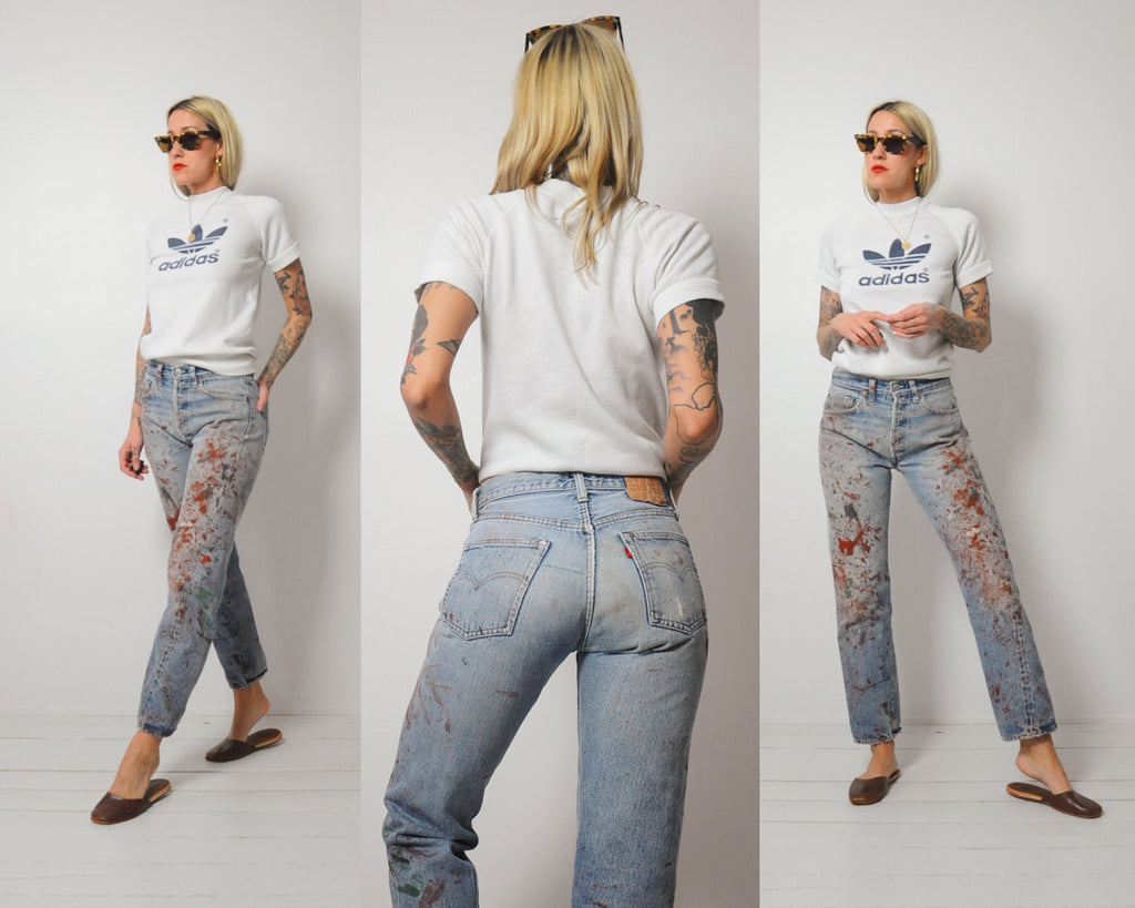 levis painted jeans