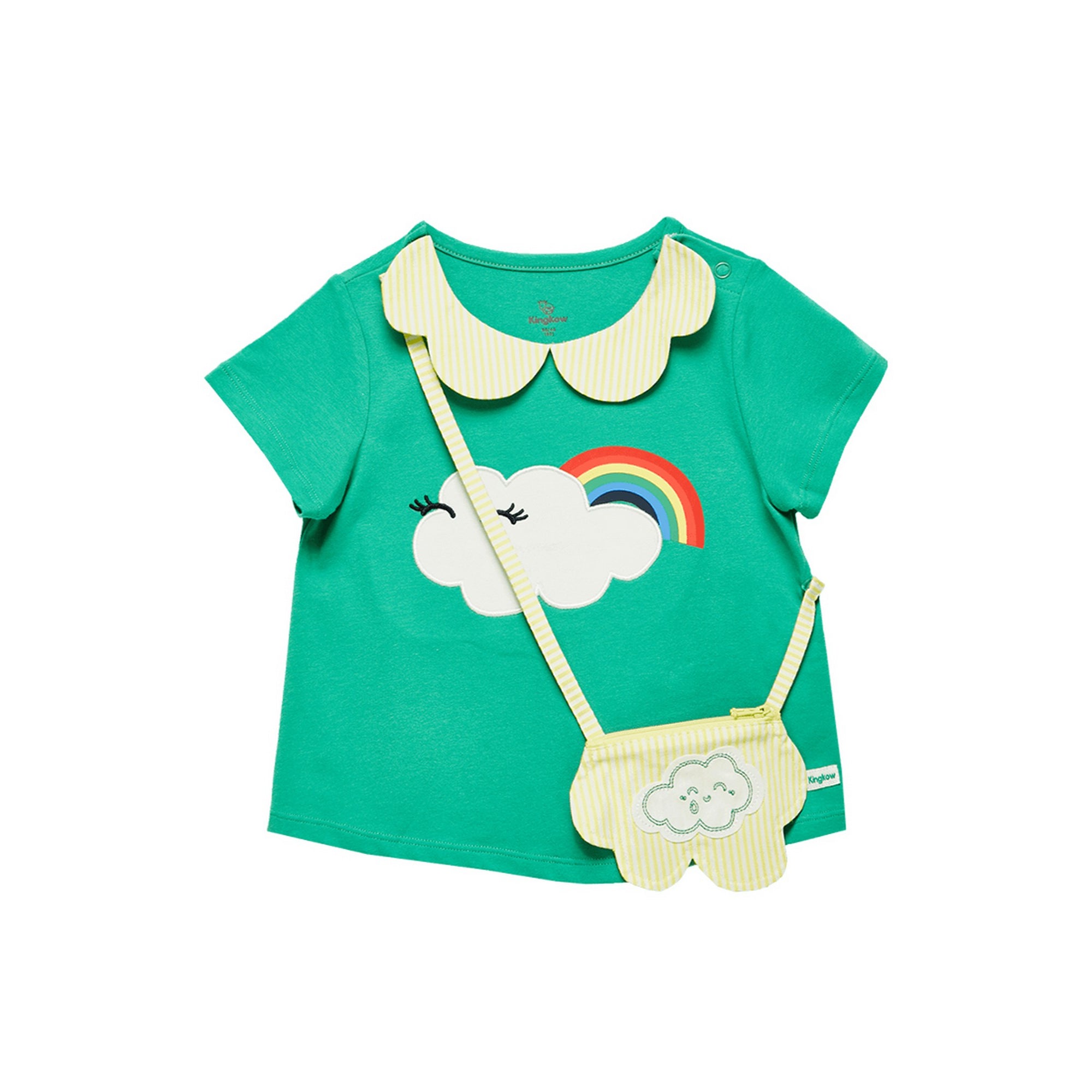 Theme Printed Pocket T-shirt 1.5-4 years - Green/Yellow ...