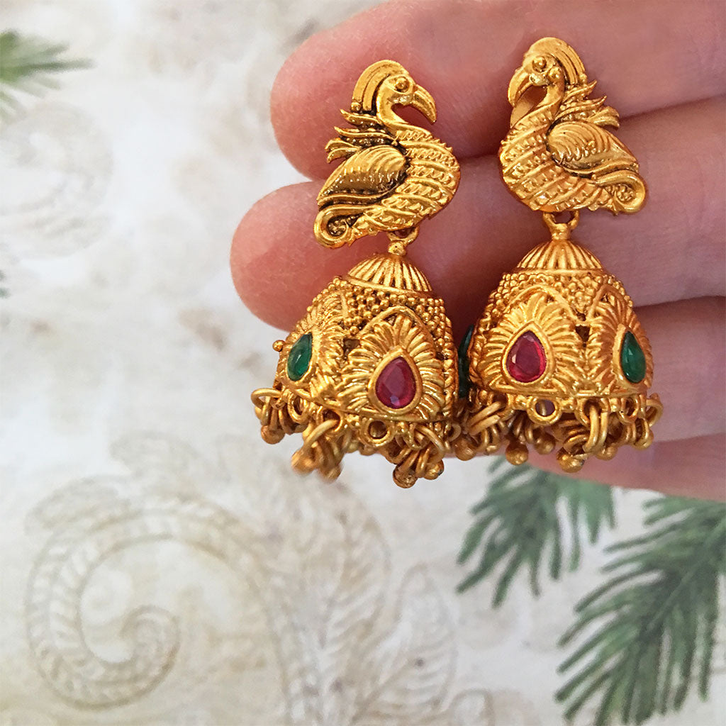 ＷＥＢ限定カラー有 【temple of the sun】peacock earring 美品