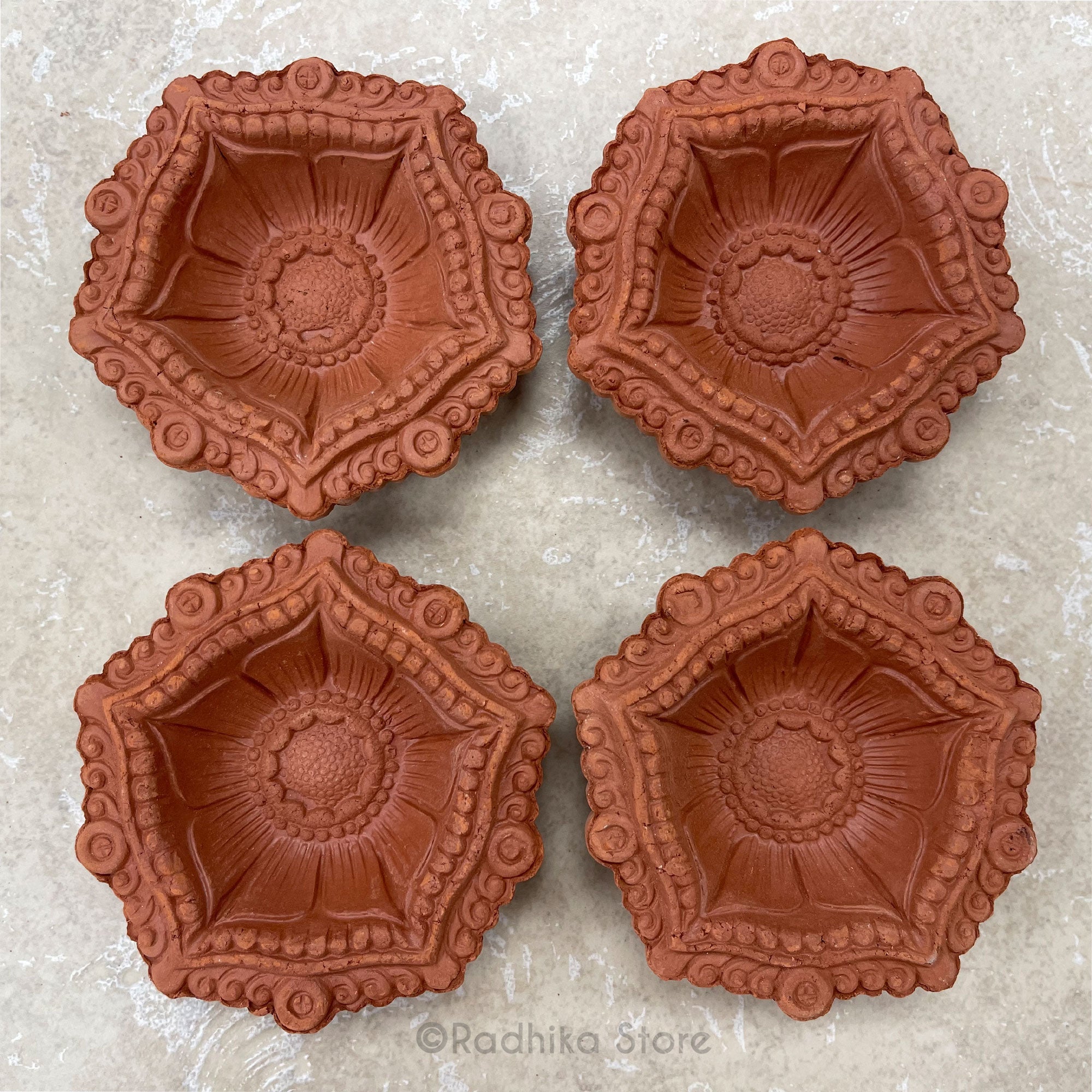 clay diya design