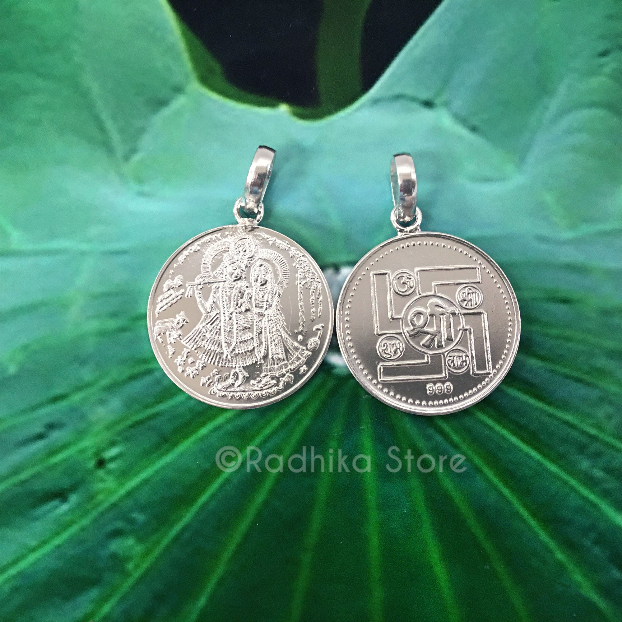 Sri Yantra Silver Pendant - Radhika Store