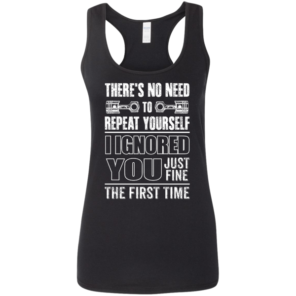 Ladies' Ignored You Fine Softstyle Racerback Tank – Byker Gyrlz