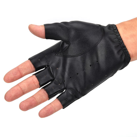 gloves fingerless leather driving womens tweet