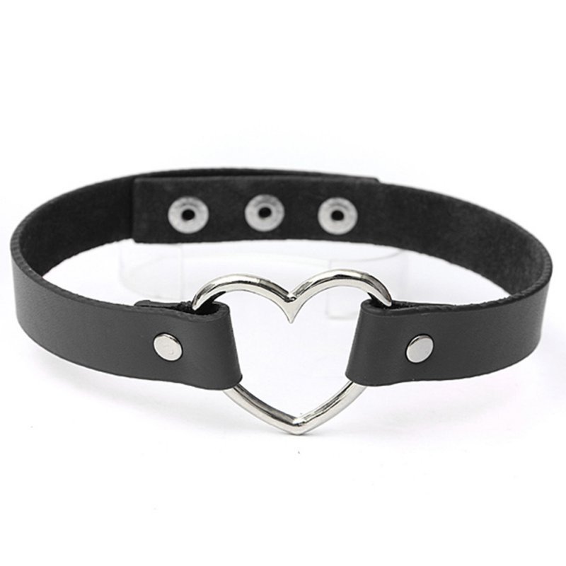 Black Leather Biker Choker – Byker Gyrlz