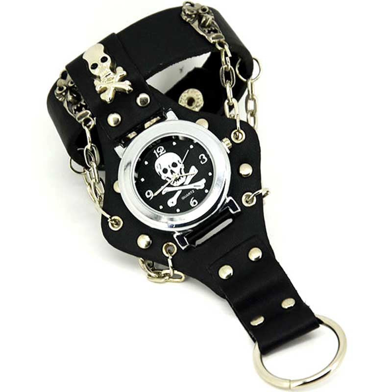 Wrist and Finger Bracelet with Watch