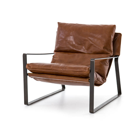 Leather Sling Chair Order A Stylish Leather Sling Lounge Chair Herringbone Company