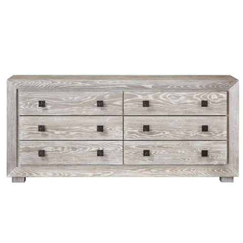 Domino Whitewashed Wooden Dresser