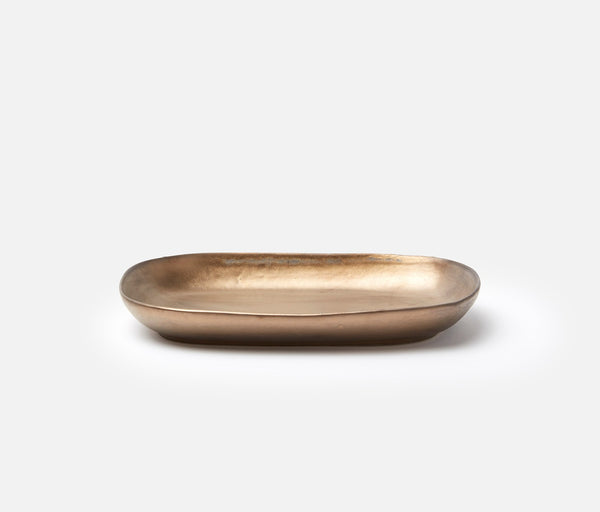 Jacqui Gold Glaze Elongated Serving Platters | Herringbone and Company
