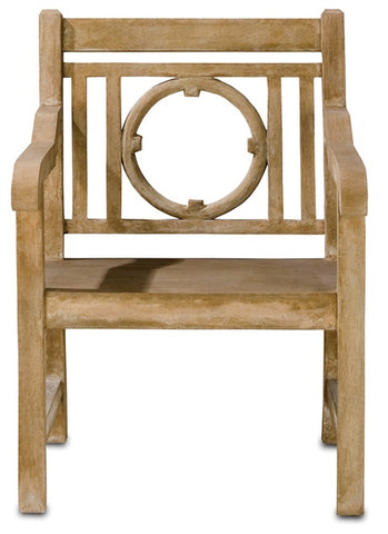 Leigh Graham Faux Bois Concrete Outdoor Chair