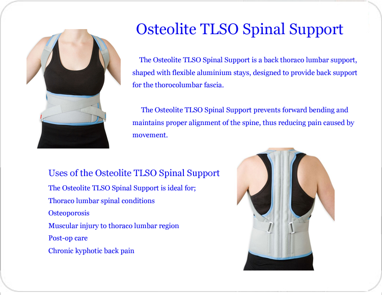 TLSO Thoracic Full Back Brace - Treat Kyphosis, Osteoporosis