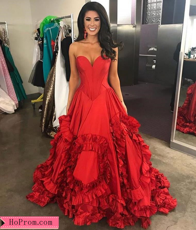 hot red gown