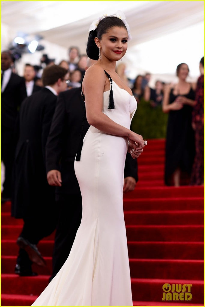 white met gala dress