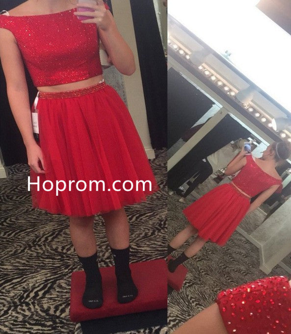 red sparkly two piece