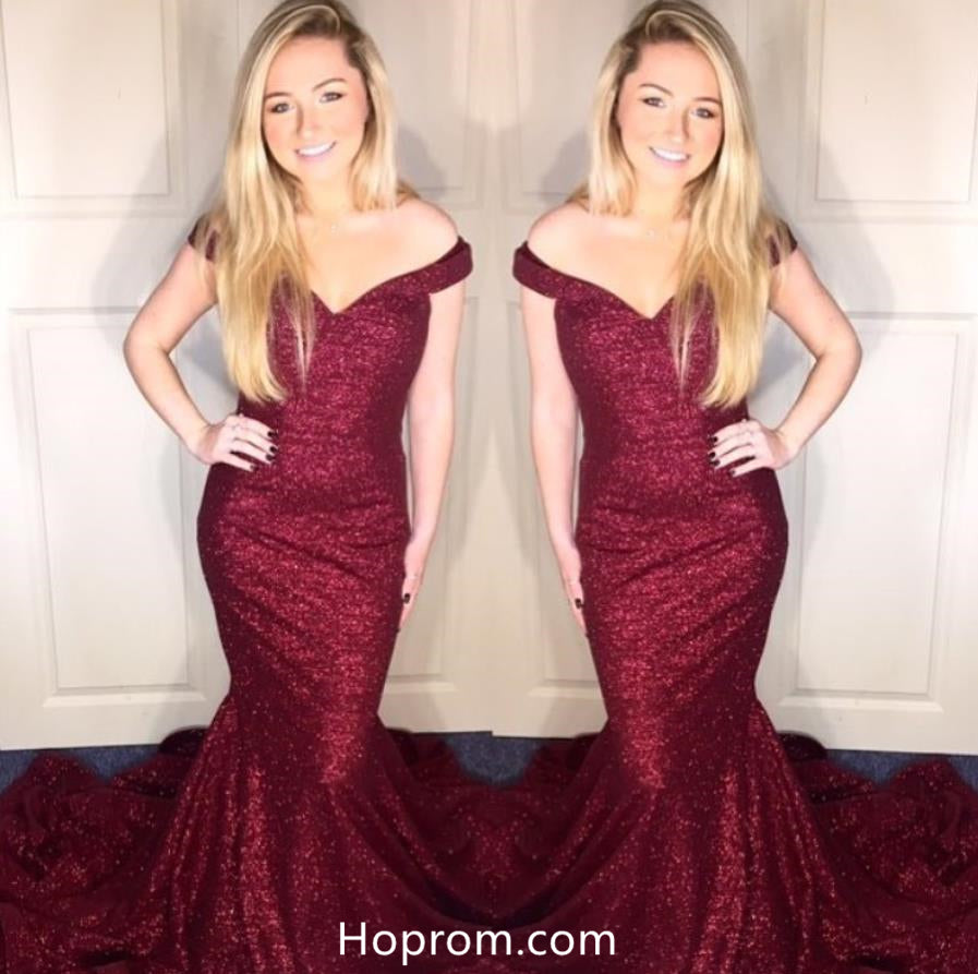 burgundy red prom dresses