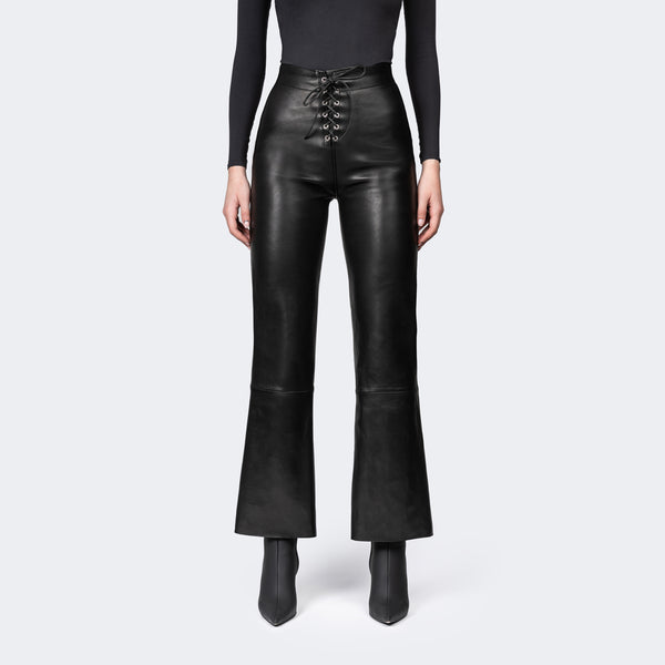 ONLY Black Lace Flared Trousers