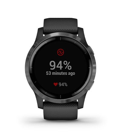 GARMIN - vívoactive® 4 - Gunmetal avec bracelet silicone